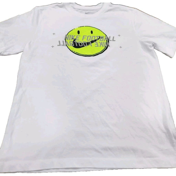 Nike Dri-Fit Mens Tee Shirt Short Sleeves Medium Nike Football Graphic Logo - Picture 1 of 6